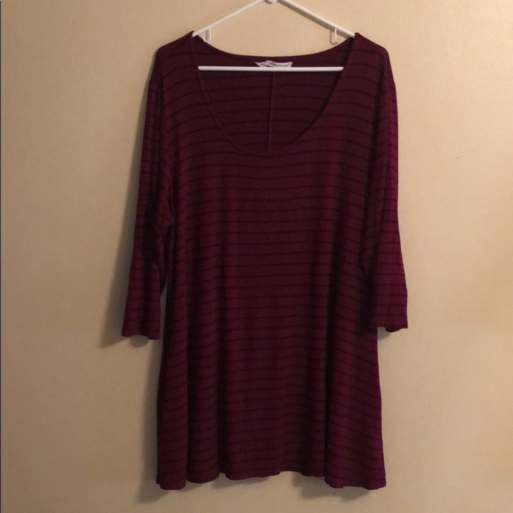 Maurice’s Maroon Striped Top
